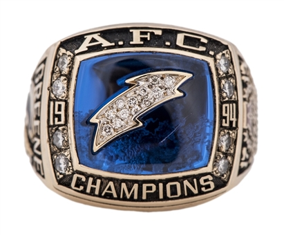 1994 San Diego Chargers Super Bowl Championship Players Ring - Ernest Greene With Presentation Box